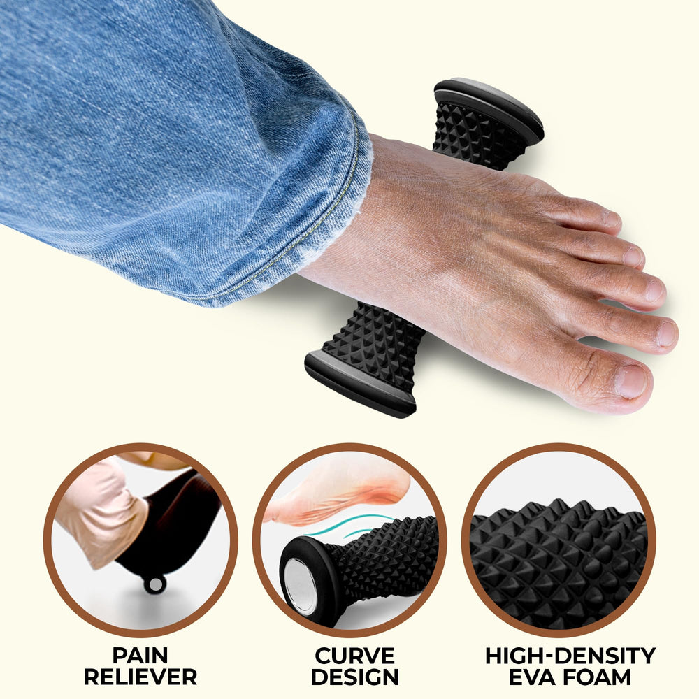 Vornnex Foot Massager Roller compact design ideal for travel and on-the-go relief.