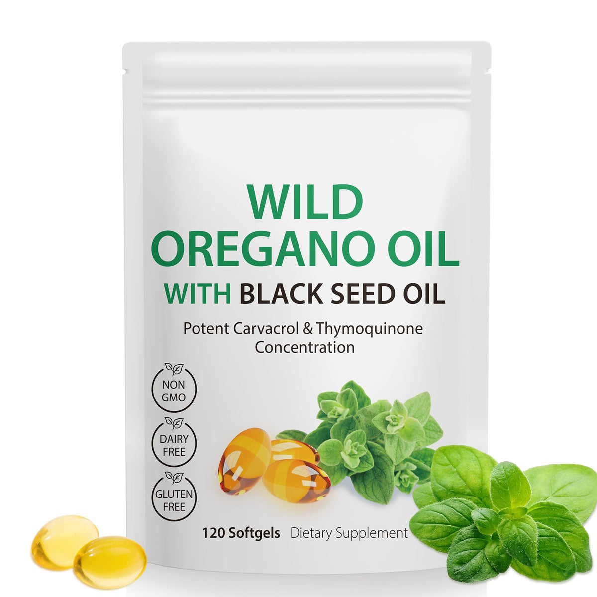 Vortexonix Oil of Oregano softgels bottle supports immune-friendly daily use.