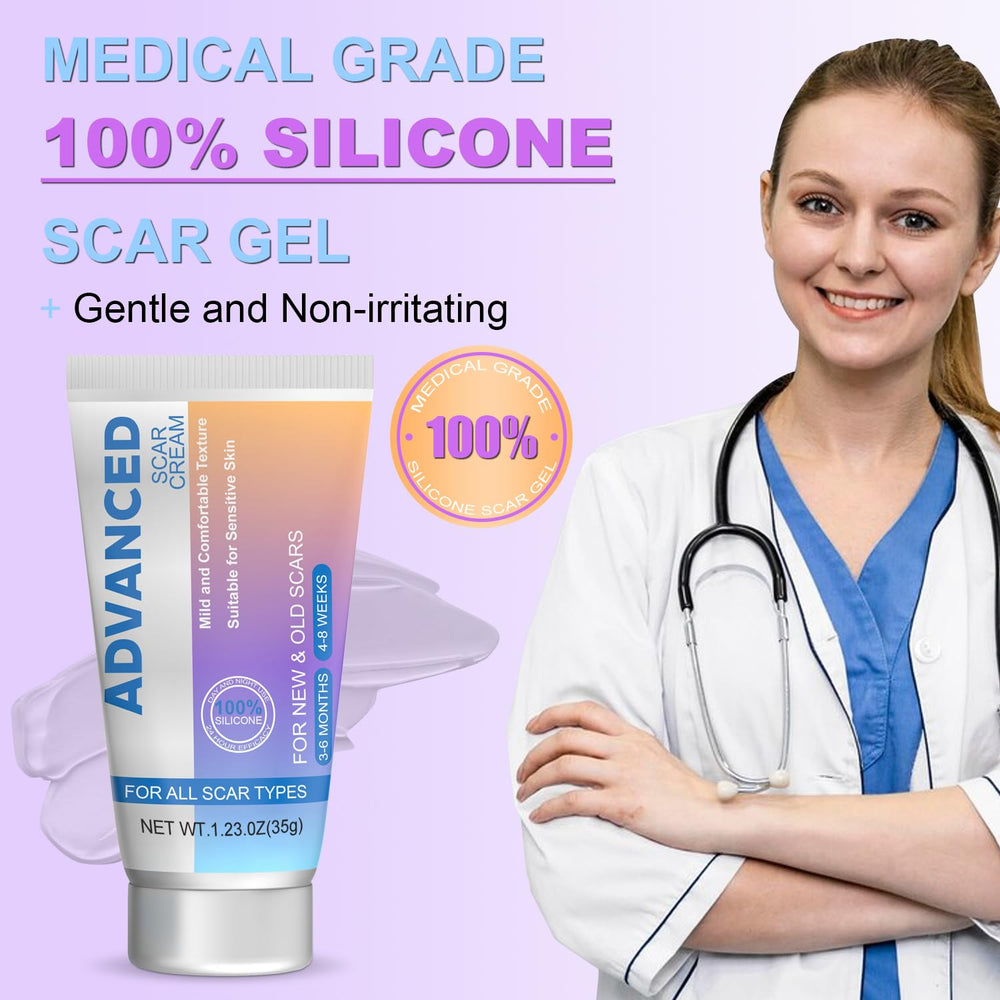 Voryn scar gel clear film on skin supports gentle, discreet scar treatment.