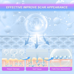 Voryn scar cream application scene demonstrating thin, non-greasy layer.