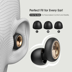 Vosaf ear plugs with certification badge indicating tested noise attenuation