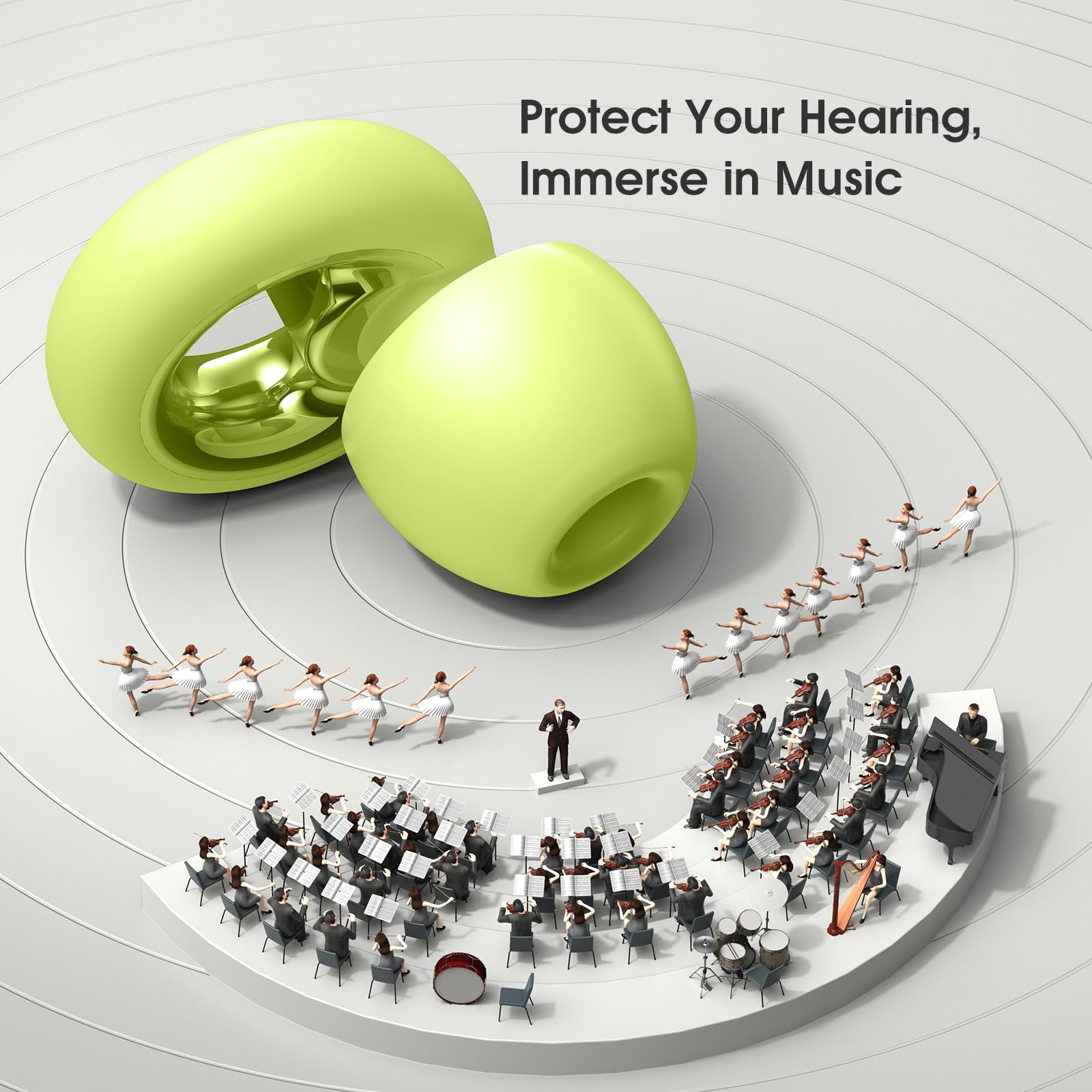 Vosaf ear plugs on a plane reduce cabin noise for calmer flights.