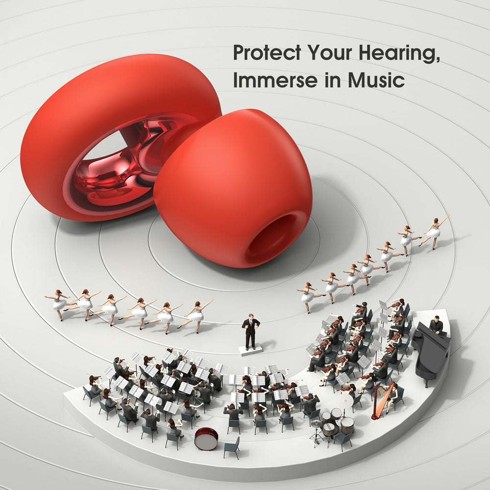 Vosaf ear plugs portable case: easy storage on the go for quick tranquility.