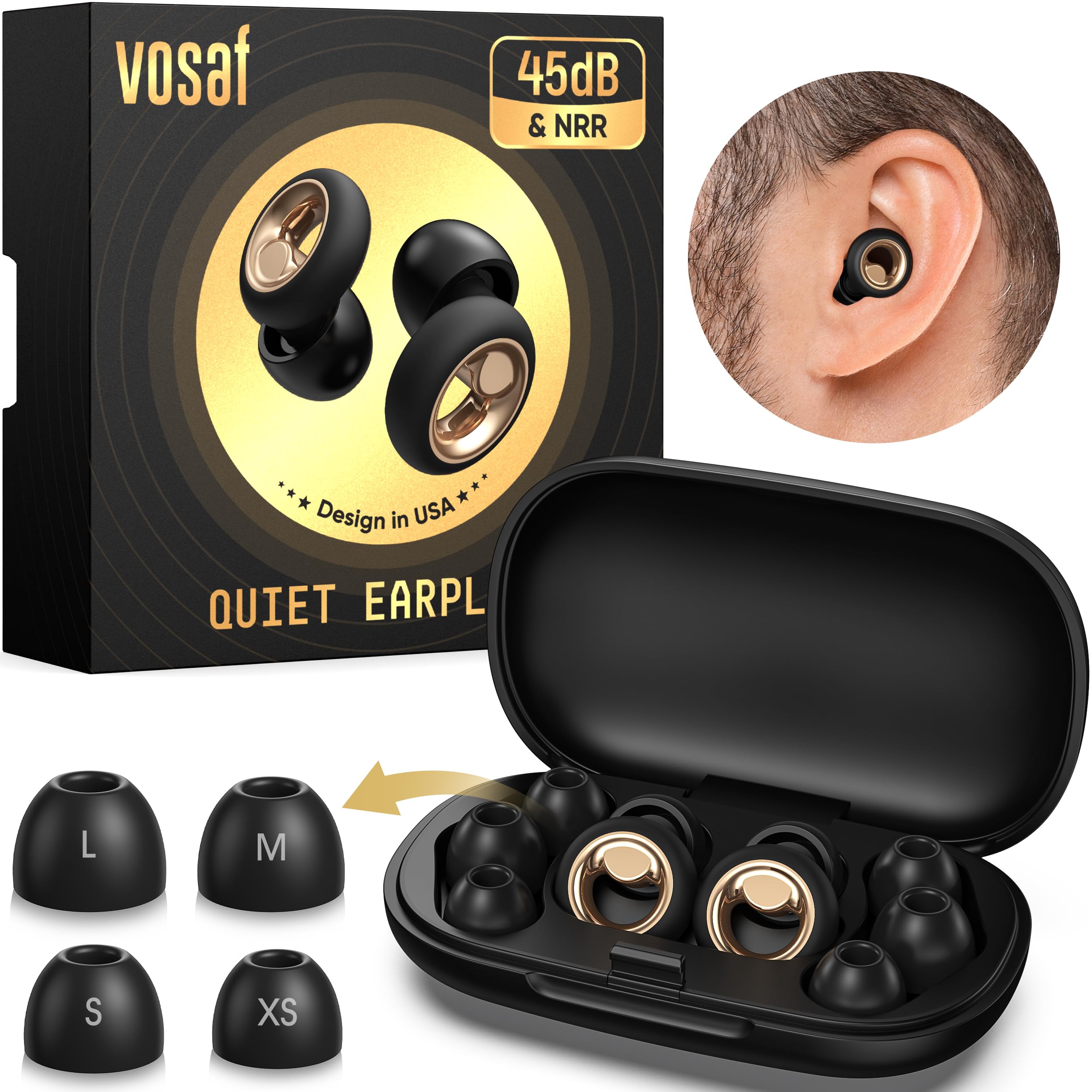 Vosaf ear plugs are reusable and help reduce waste