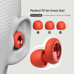 Vosaf ear plugs size range XS S M L: personalized fit for all ears.