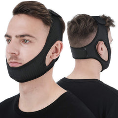 Vosaro anti snore chin strap full view, adjustable and comfortable for open-mouth snorers