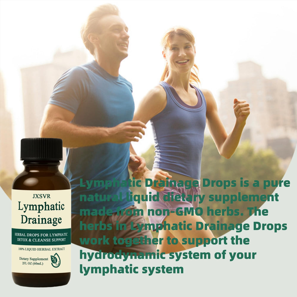 VOSETOKELA Lymph Drainage Drops being poured for easy dosing at home.