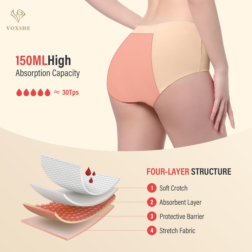 VOXSHE women's underwear back view showing discreet coverage and smooth silhouette