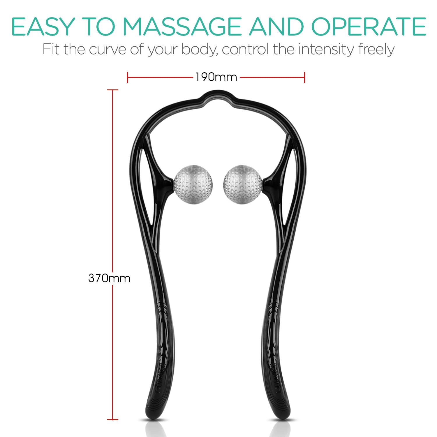 VOYOR flexible handle motion adapts to your body for better reach.