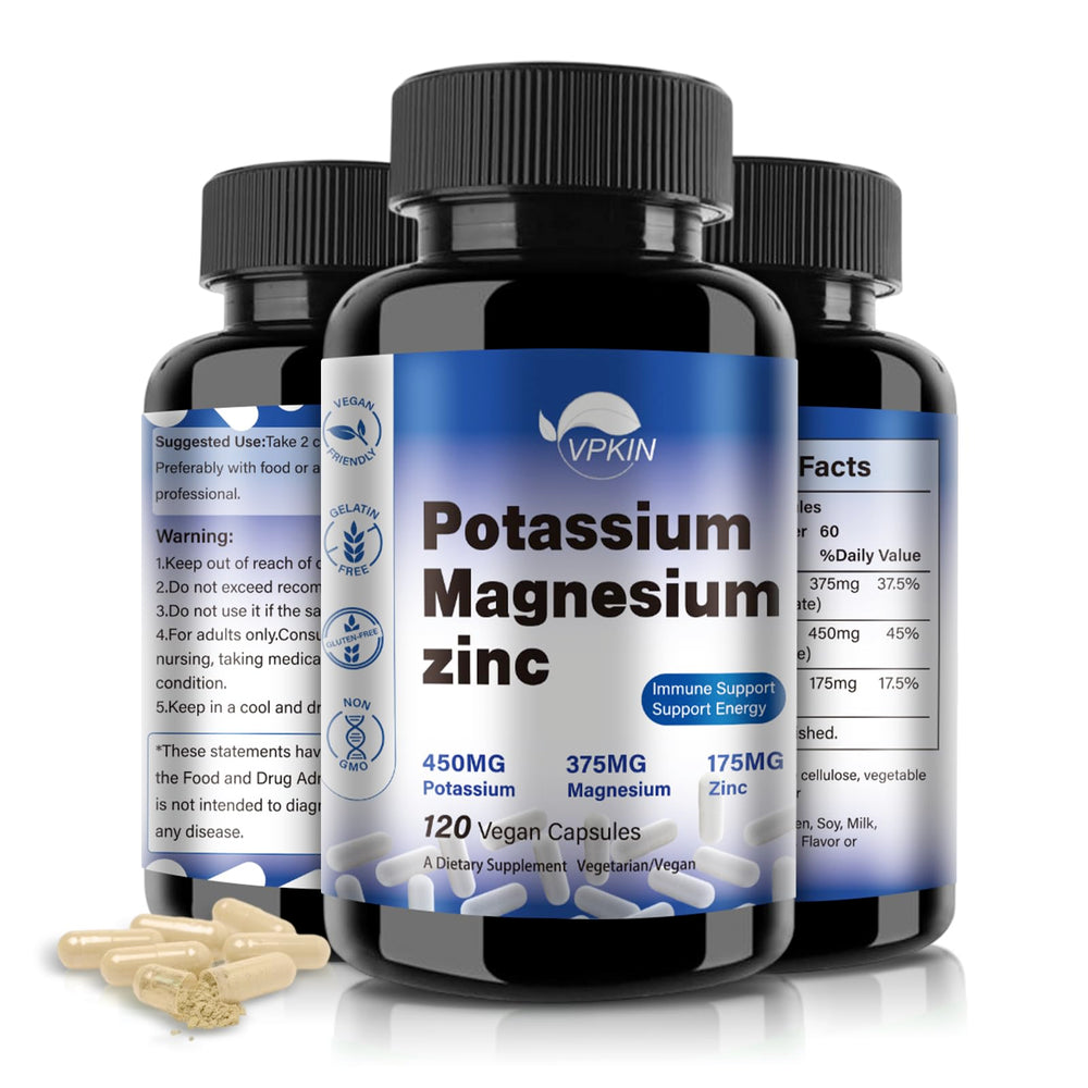 VPKIN potassium magnesium bottle for daily wellness support.