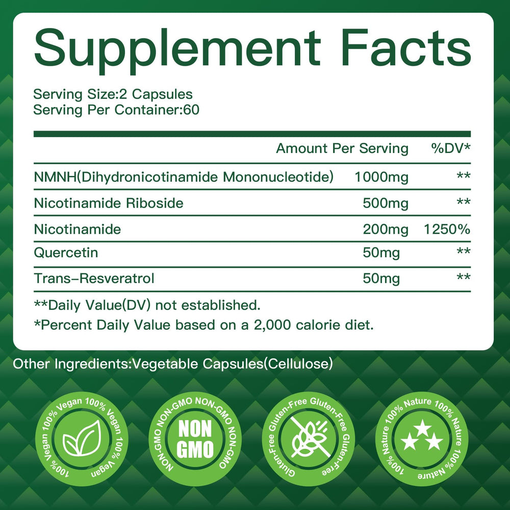 VPKIN NMNH energy support for daily activities and focus.