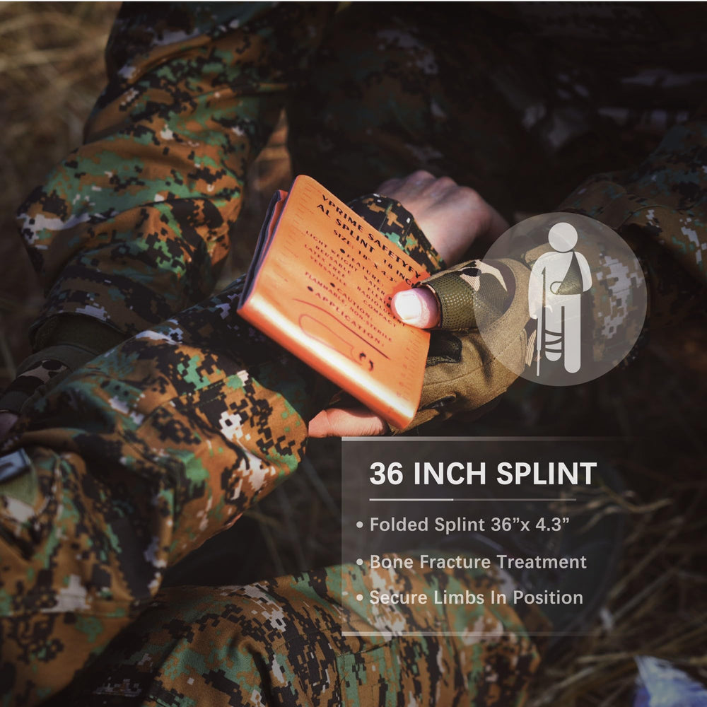 VPRIME SAFETYFY translucent splint enables X-ray inspection without removal.