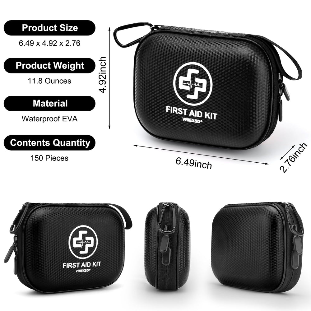 Estuche Vriexsd con 150 piezas, diseño portátil para coche o camping.