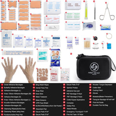 VRIEXSD first aid kit durable EVA material withstands outdoor use.