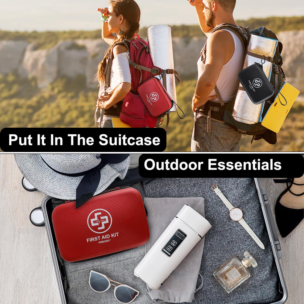 VRIEXSD first aid kit multi-use emergency solution for home, car, and travel.