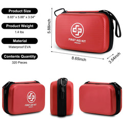 VRIEXSD First Aid Kit opened compartments show organized layout for quick access.