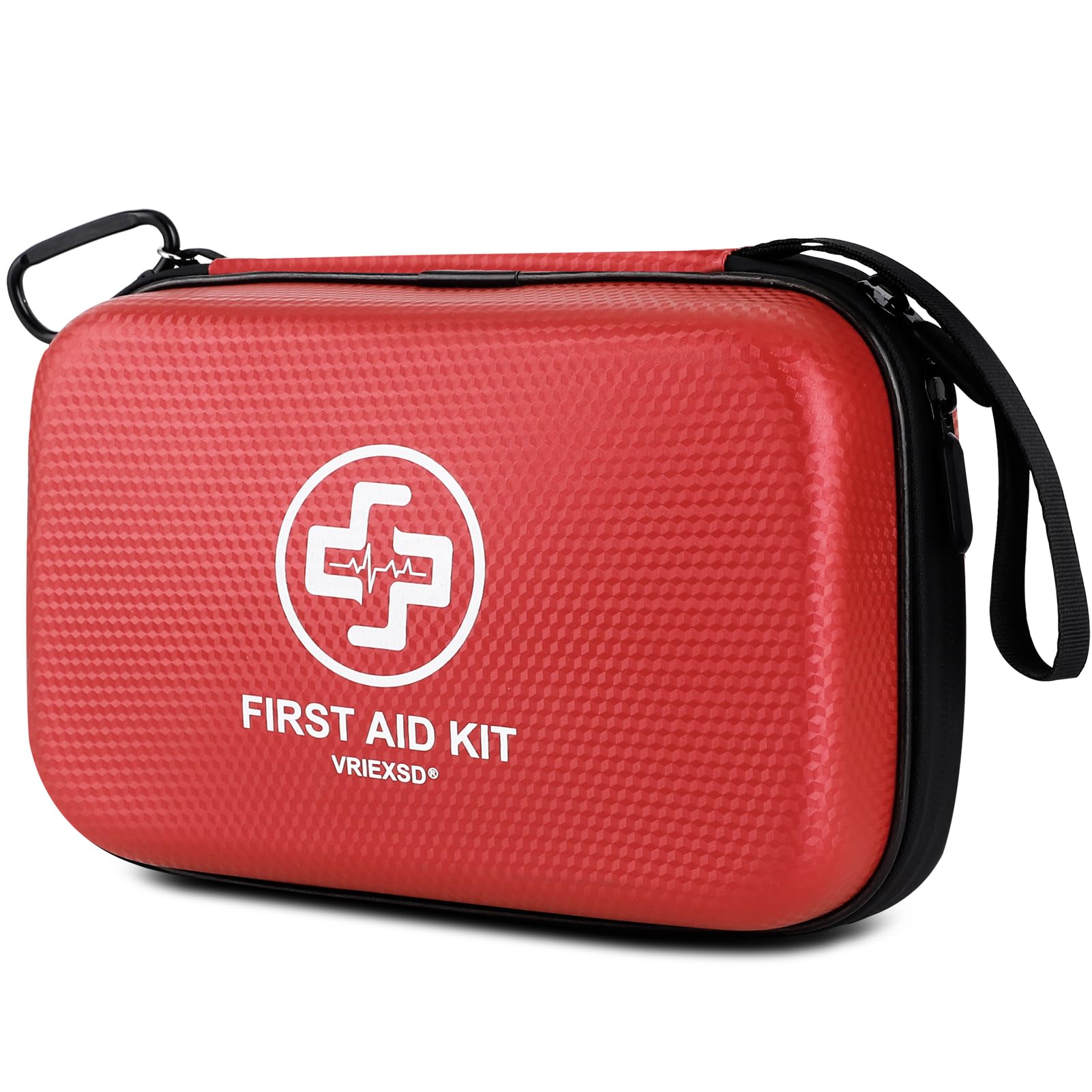 VRIEXSD Premium First Aid Kit front view for home or car readiness.