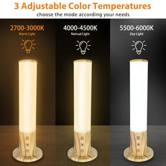 VUSIHOO light therapy lamp 360-degree glow for even room illumination.