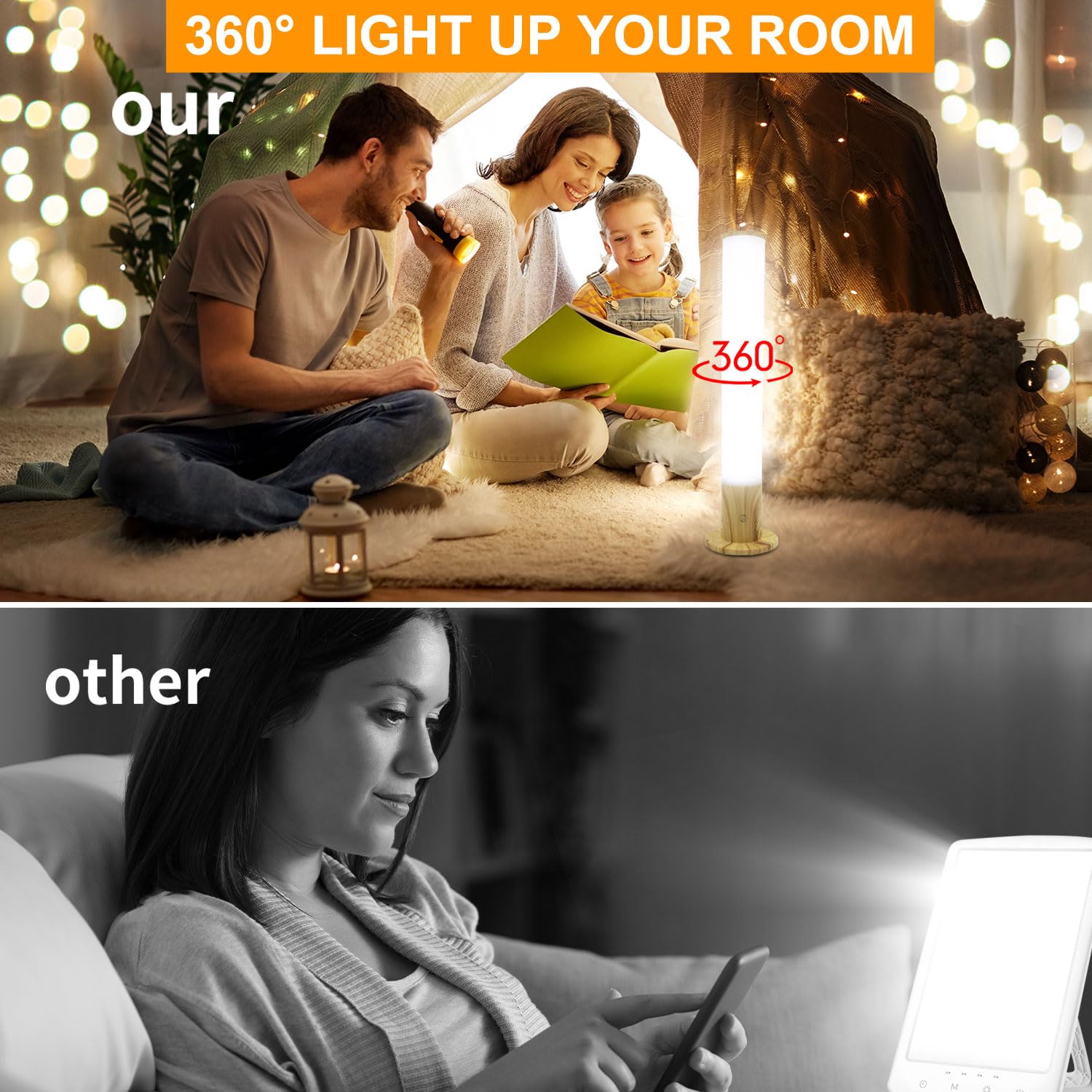 VUSIHOO UV-free lamp provides safe light without UV exposure