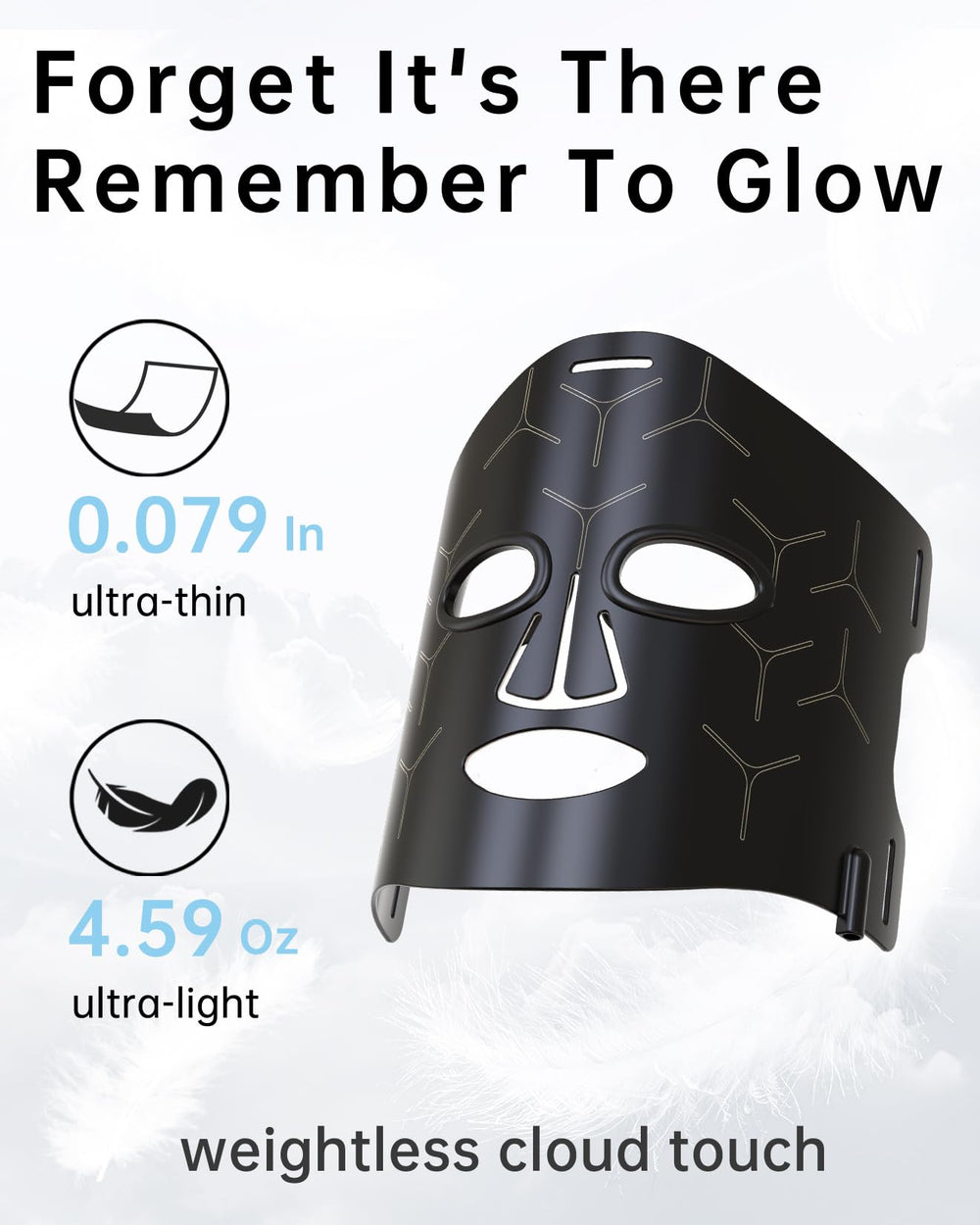 V VYM By Clinmate infrared mask packed for travel with compact design