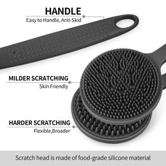 VWMYQ back scratcher dual-head with soft tips for gentle relief.