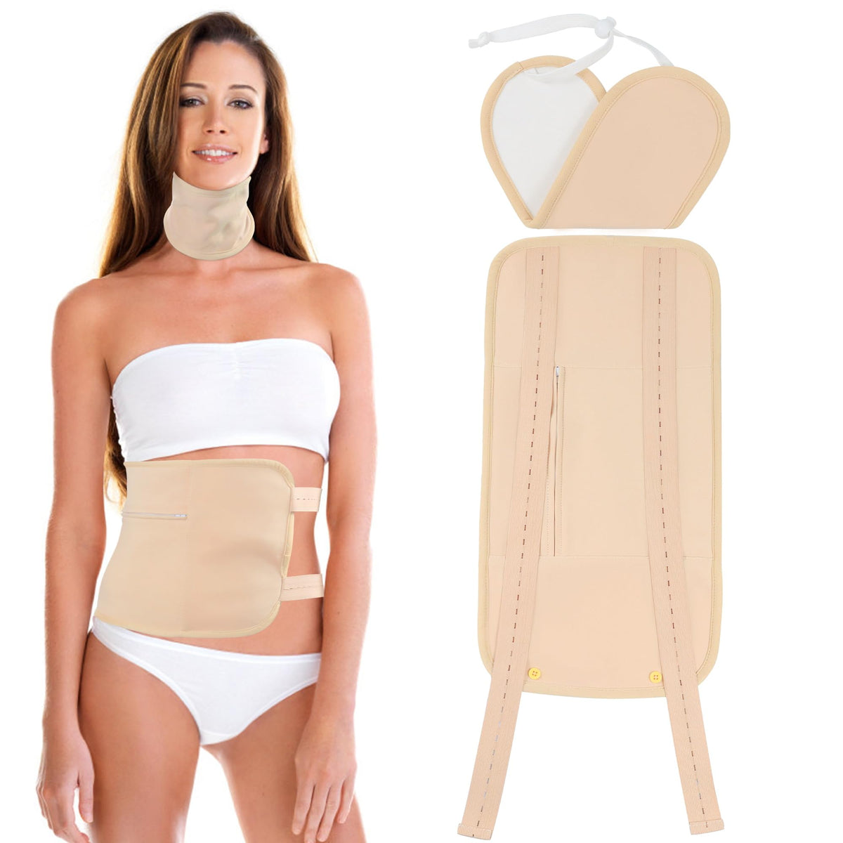 Vyaji organic castor oil pack wrap for mess-free application and wear.