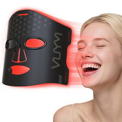 VYM by Clinmate red light mask panel close-up showing even LED distribution for skincare.
