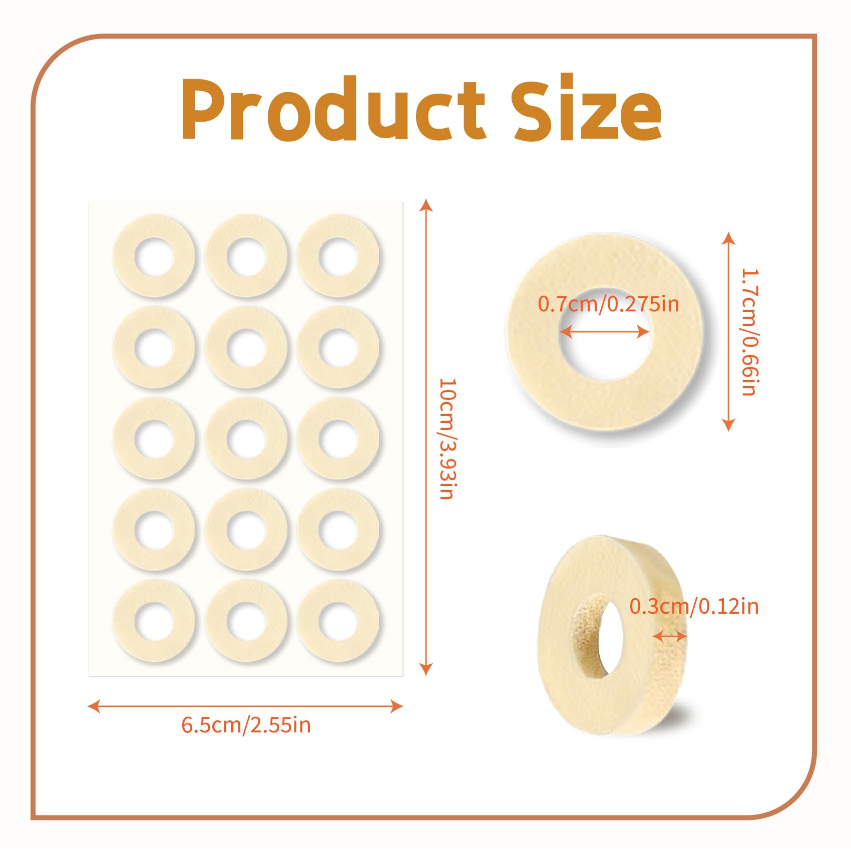 VYNFLICK corn pads hollow center design relieves toe pressure.
