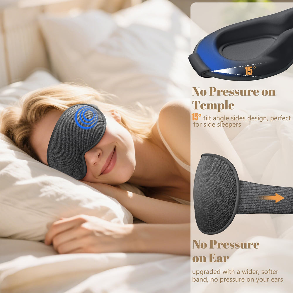 Vynix diseño de 15 grados reduce presión en la cara para mayor comodidad.