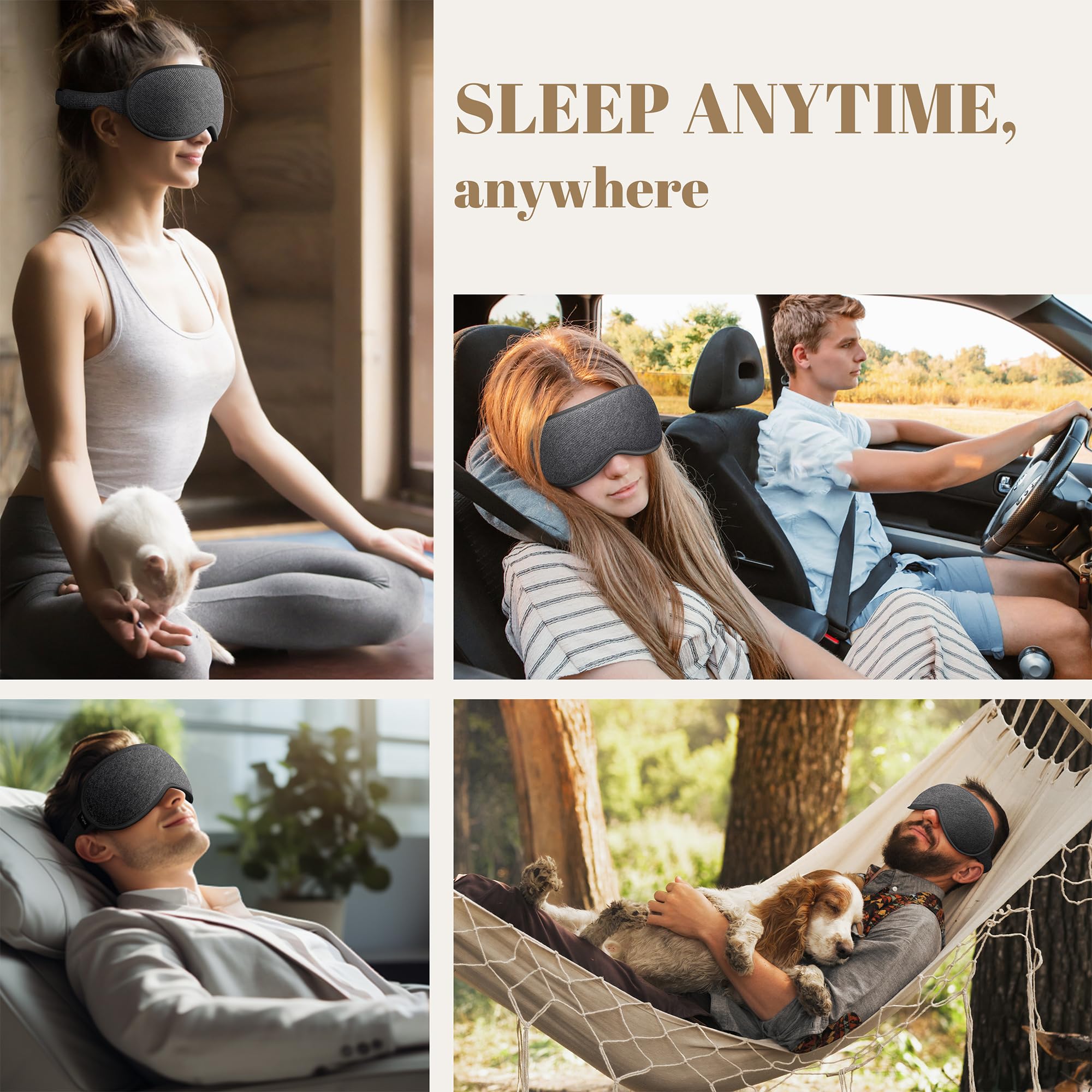 Vynix ideal para viajes o siestas, favoreciendo un descanso sin interrupciones.