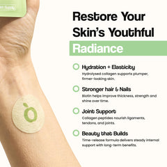 Close-up texture of Vytadose patch for discreet 8-hour wear.