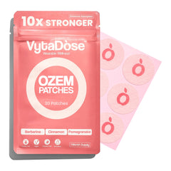 Vytadose Ozempatch arm application shows a discreet patch for support.