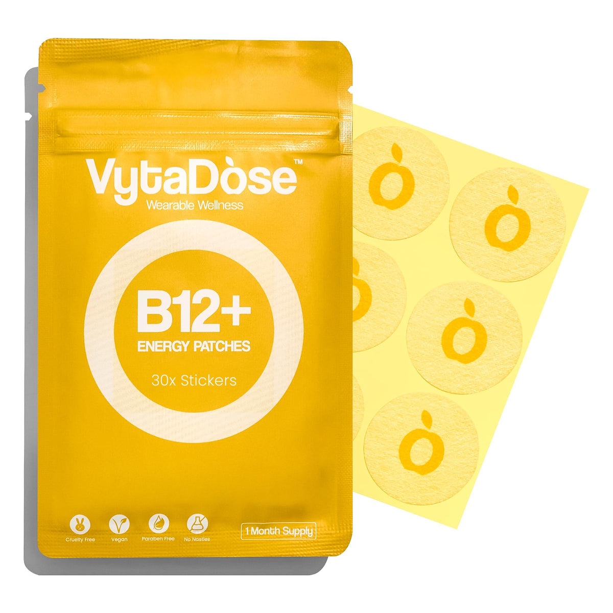 Vytadose packaging and bottle shown, highlighting convenient delivery.