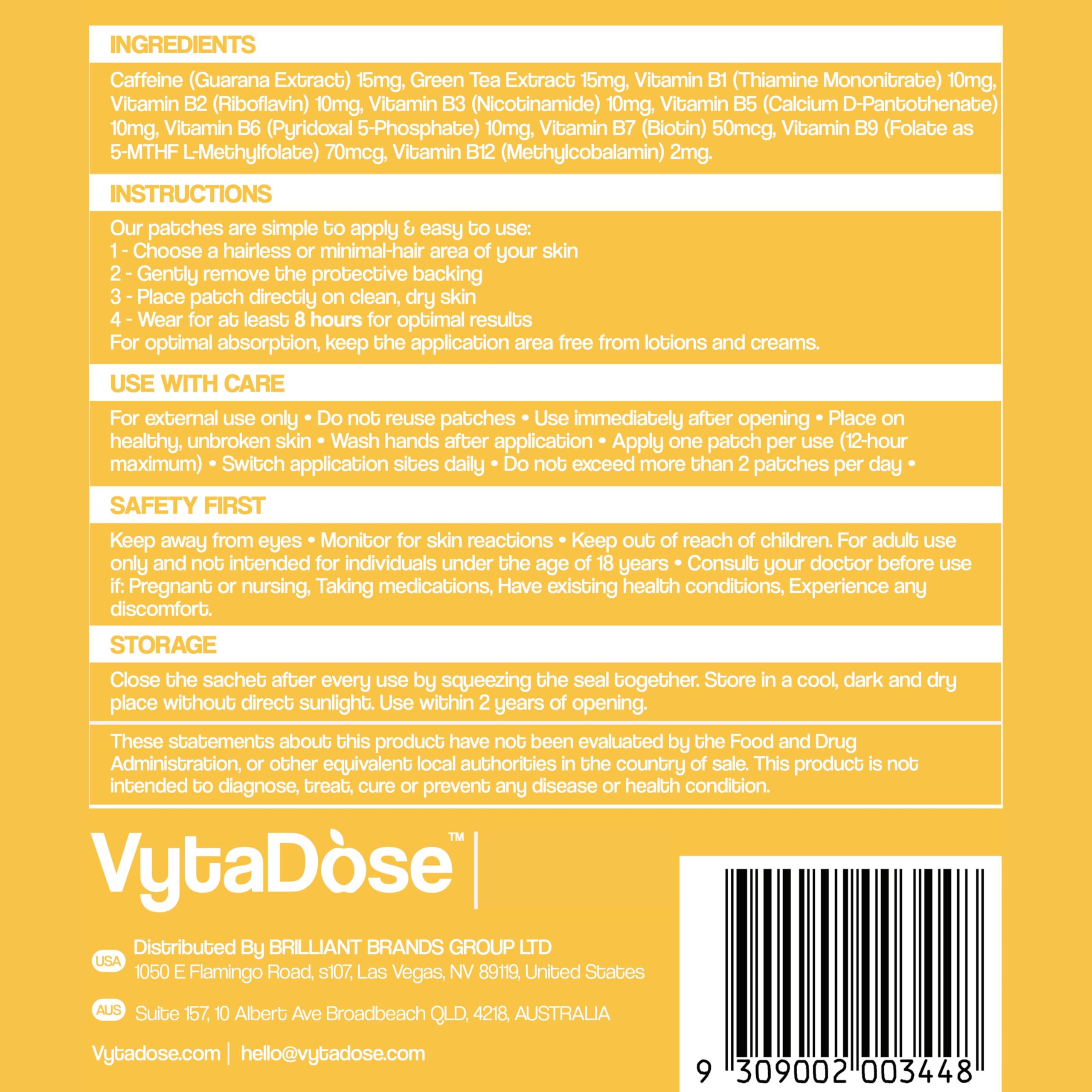 Vytadose patch in morning ritual illustrates discreet daily use.