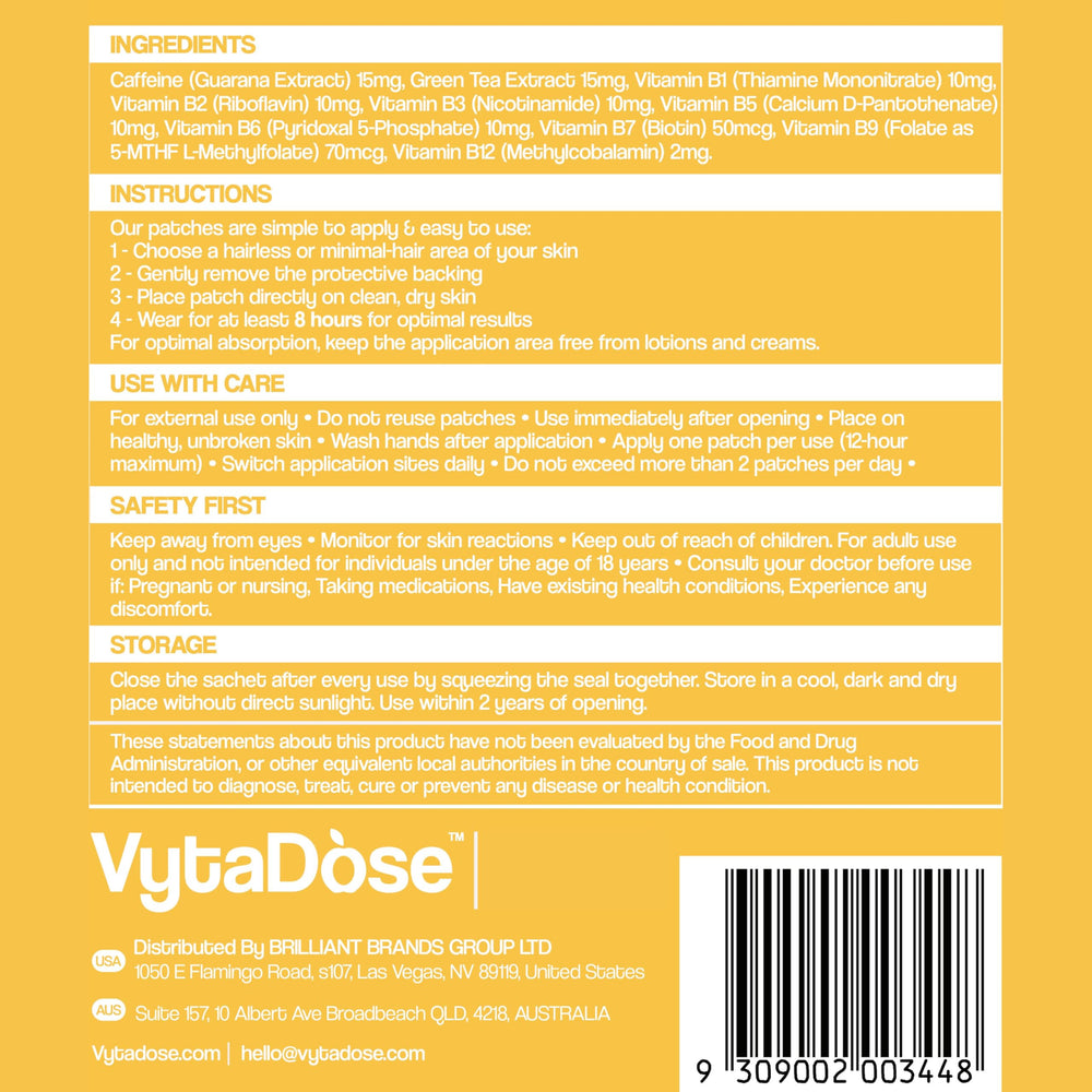 Vytadose patch in morning ritual illustrates discreet daily use.