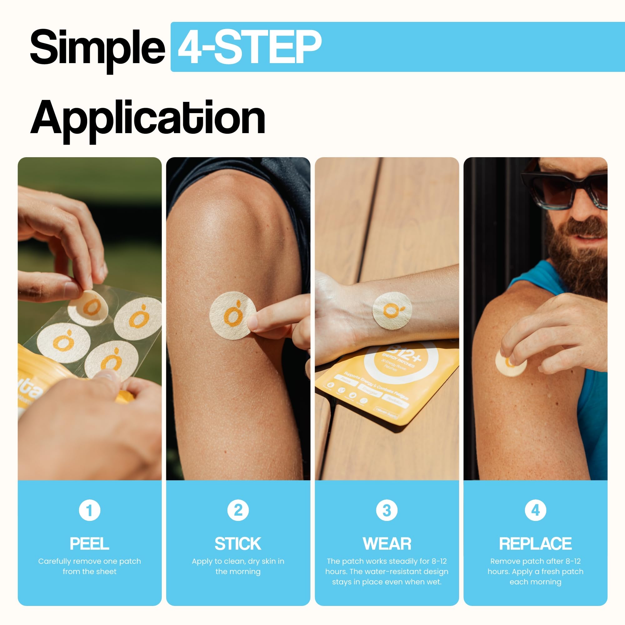 Vytadose Sleep Patch ingredients blend promotes relaxation and natural rest.