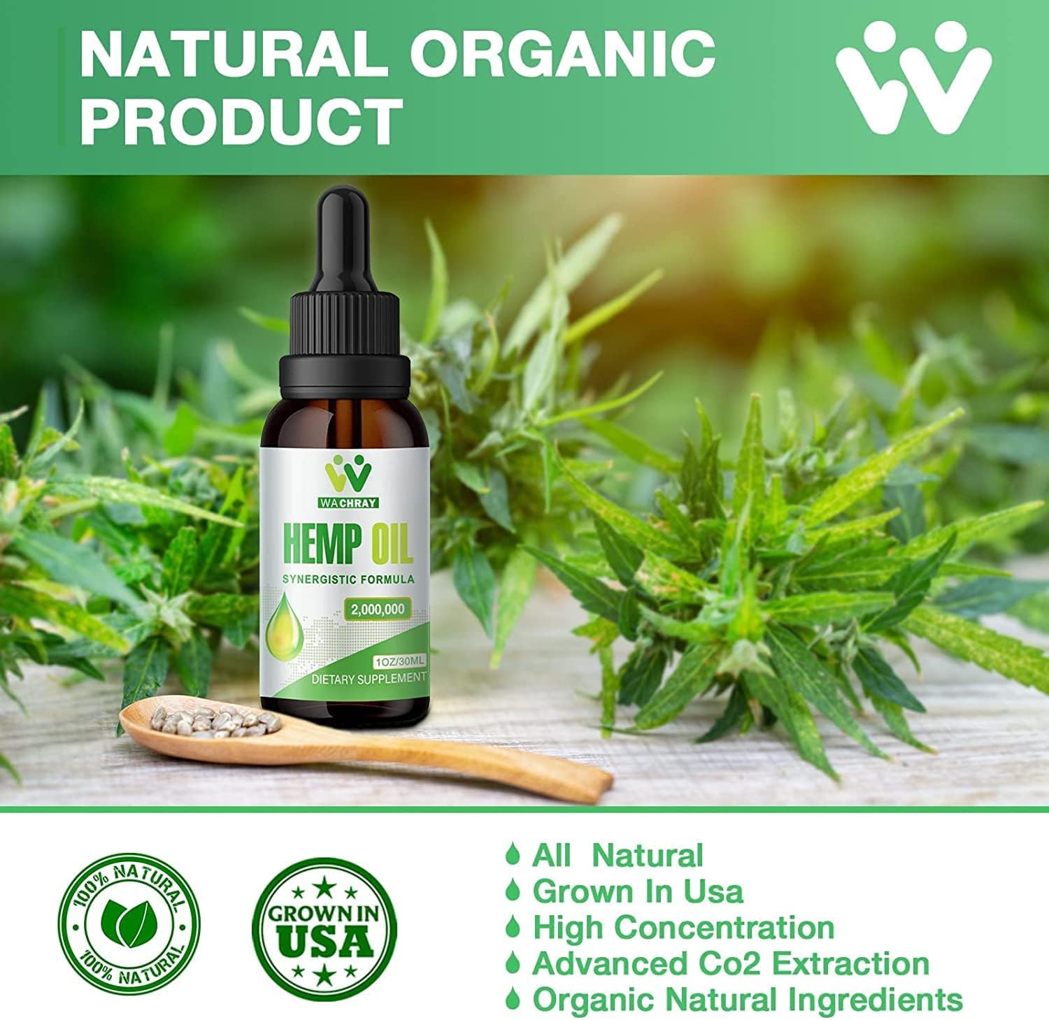 WACHRAY Hemp Oil Drops CO2 extraction process reference