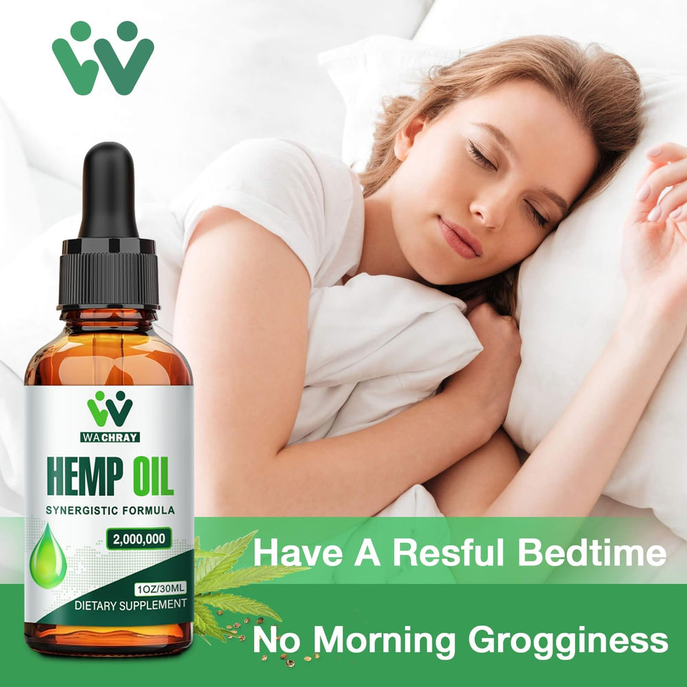 WACHRAY Hemp Oil Drops 2-pack box emphasizes value and potency