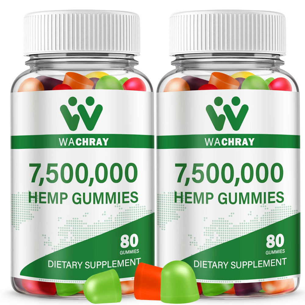 WACHRAY premium hemp gummies in a sleep bottle for nightly support.