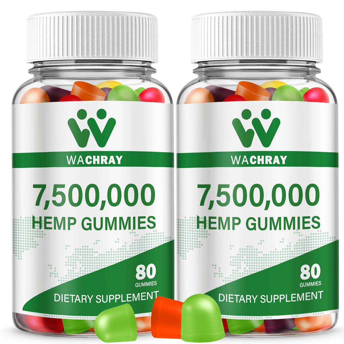 WACHRAY premium hemp gummies in a sleep bottle for nightly support.