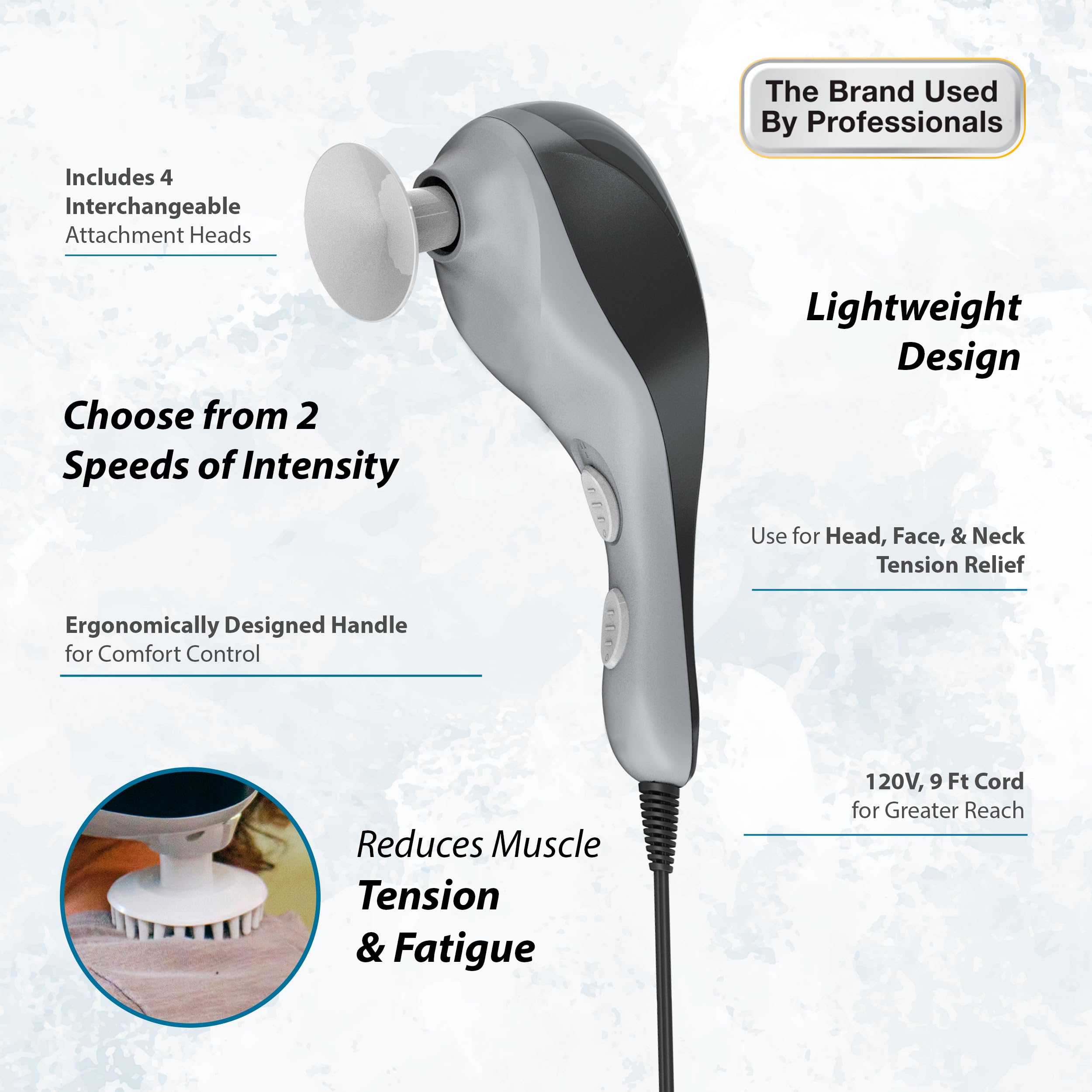 Wahl All Body Massager spot application for pinpoint pain relief