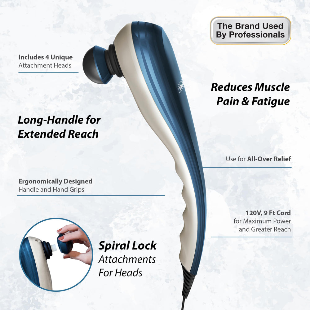 Wahl Four Finger Flex attachment mimics hand massage for targeted relief