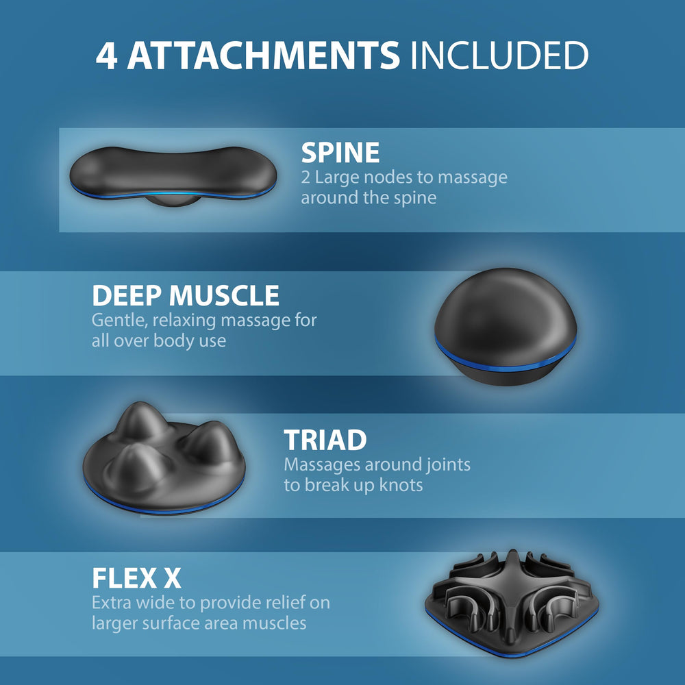 Ergonomic handle design provides comfortable grip during massage.
