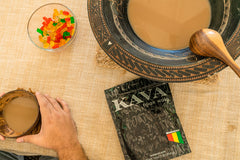 Brewing Wakacon Kava Waka Powder releases an earthy, inviting aroma.