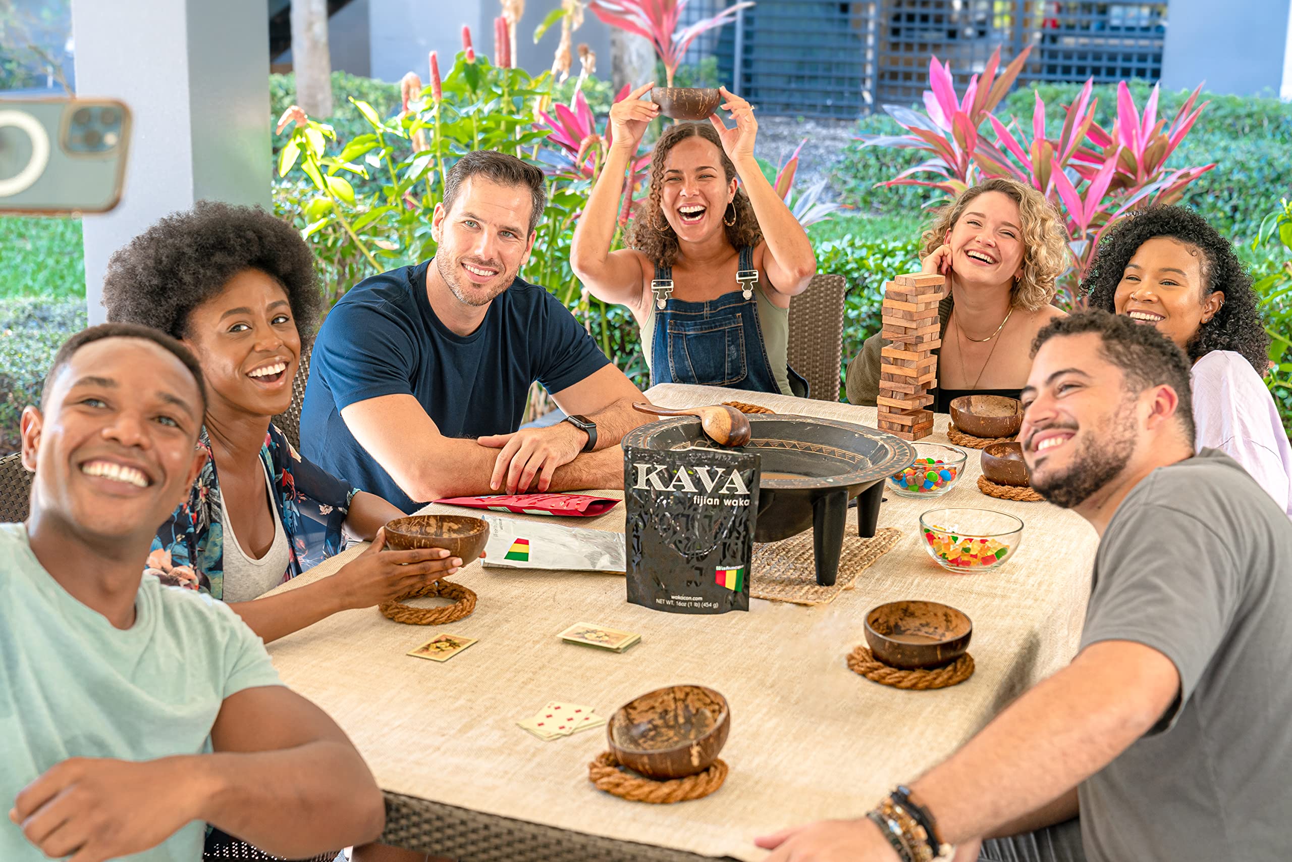 Farm scene underscores responsible sourcing from noble Fijian farmers.