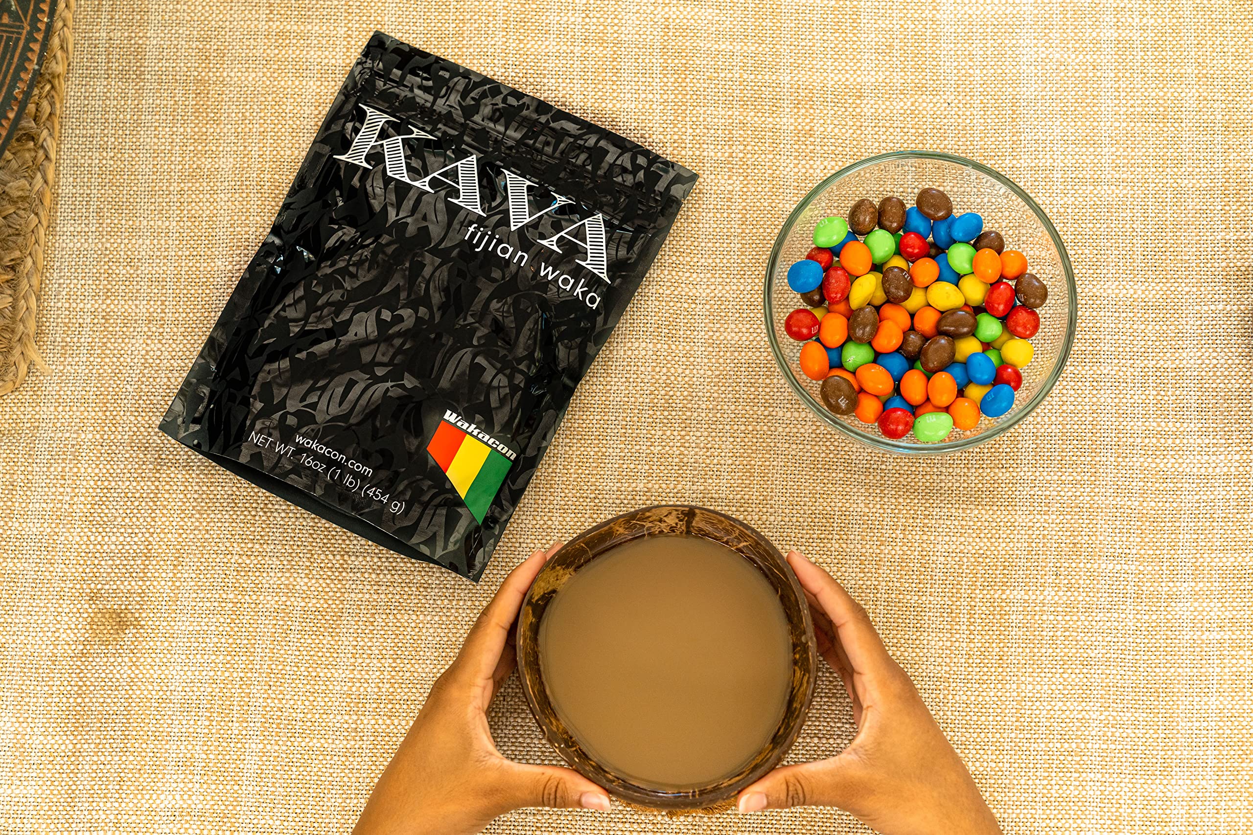 An evening routine with Wakacon Kava Waka Powder promotes relaxation.