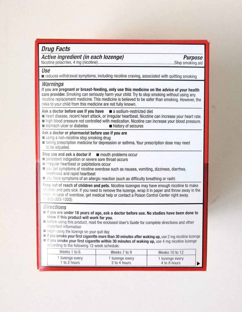 Walgreens Nicotine Lozenge 4 mg Cinnamon lozenges on display, ready for on-the-go use.