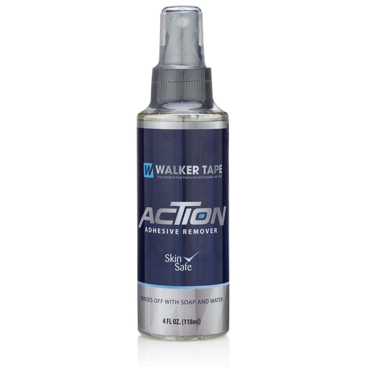 Walker Tape Action Skin Safe adhesive remover spray bottle for quick, gentle removal on skin