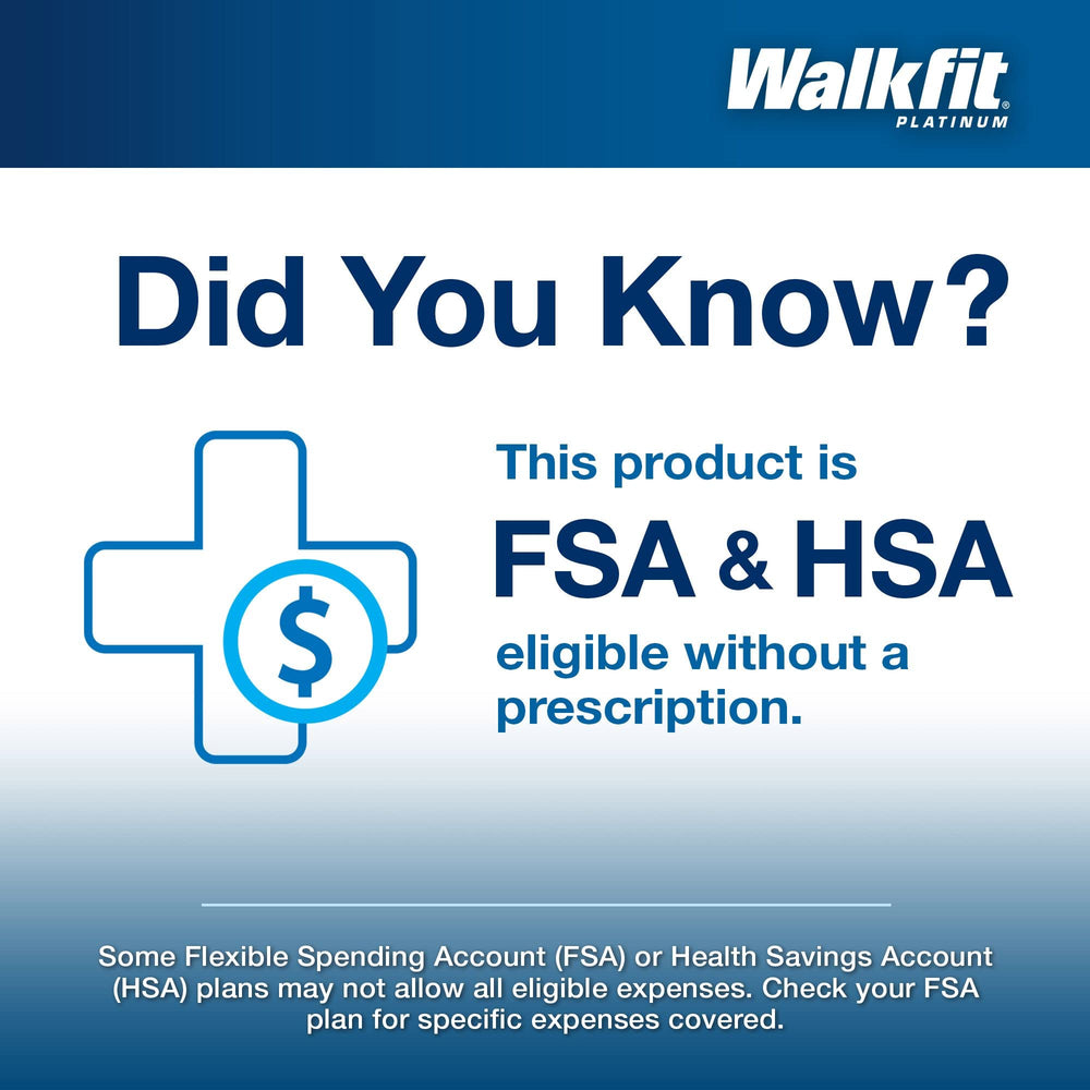 WalkFit Platinum 11-size range fits men and women across shoe types.