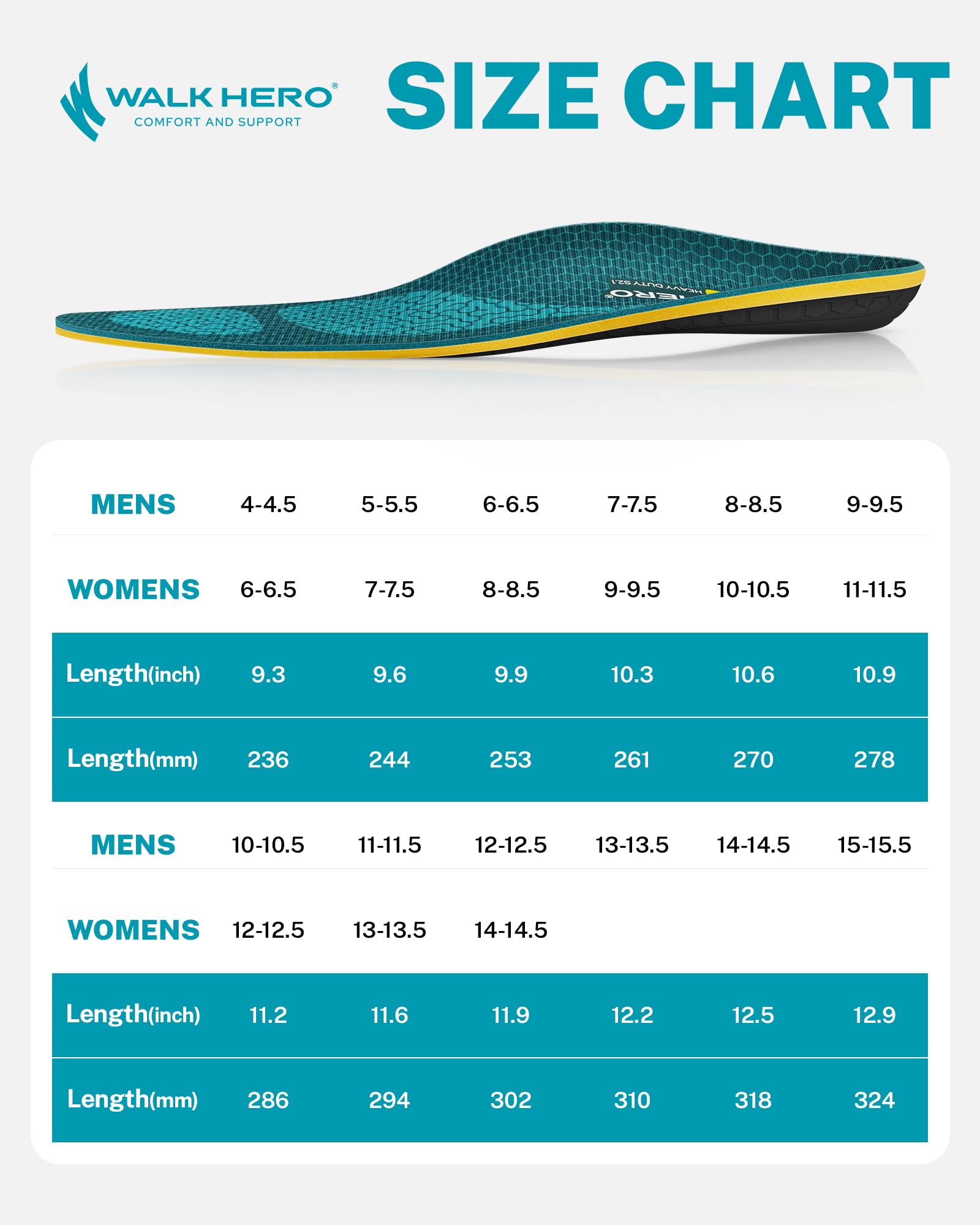 WalkHero biomechanically designed for improved alignment